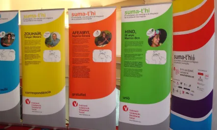 Exposició itinerant Suma-t'hi (Font: Voluntaris.cat)