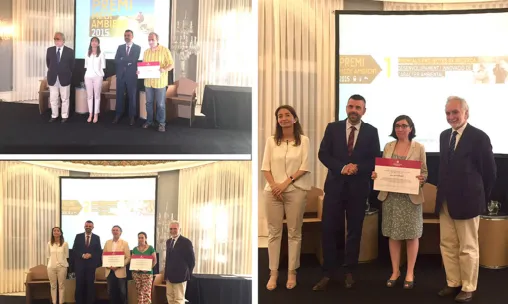 Els guanyadors del Premi Medi Ambient en les diferents categories