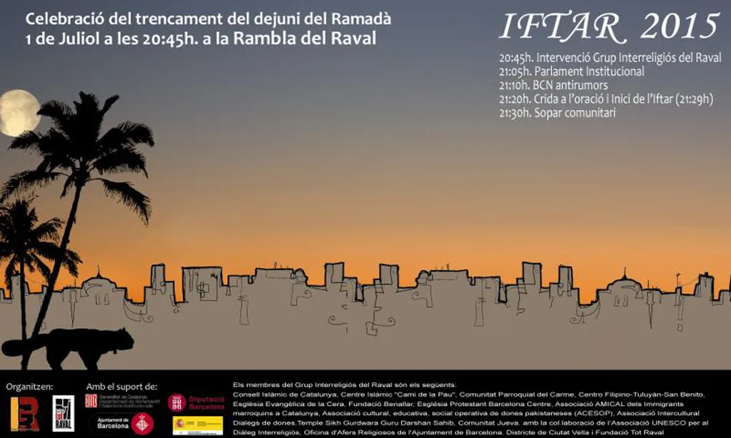 Cartell de l'Iftar popular 2015