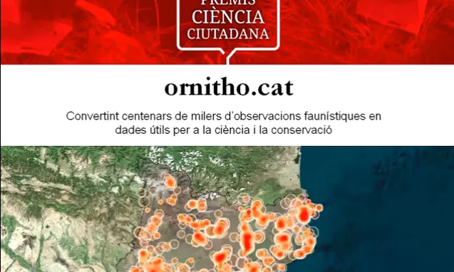 Ornitho.cat és un dels dos guardonats juntament amb Veus Valencianes