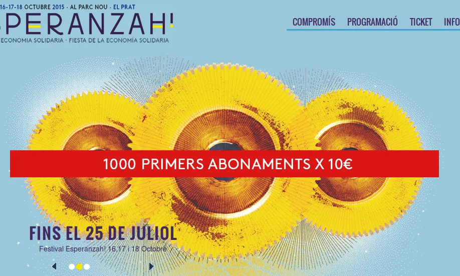 Imatge il·lustratiu campanya 1000 primers abonaments a 10€ per l'Esperanzah!