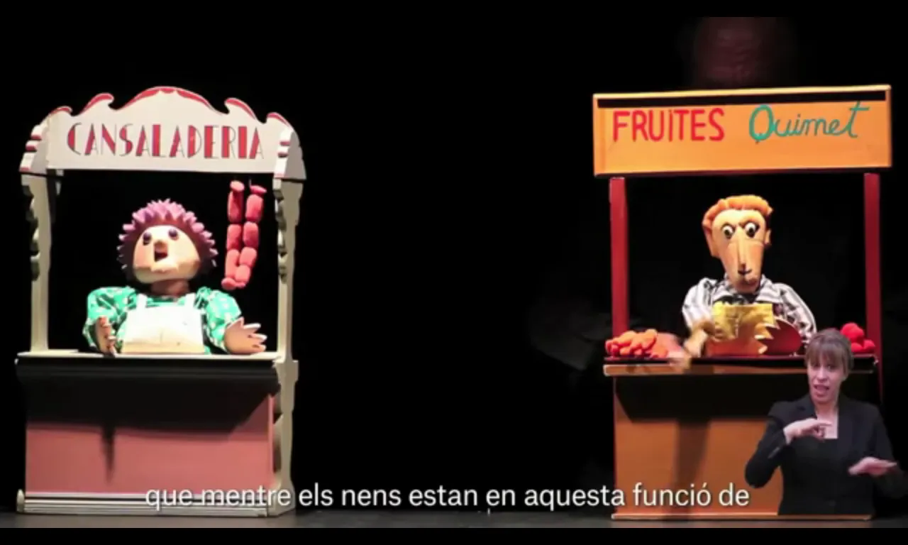 Teatre accessible. Font: Institut Municipal de Persones amb Discapacitat