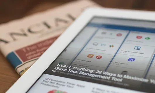 Tablet amb el programari Trello. Font: Matthew Guay, Flickr