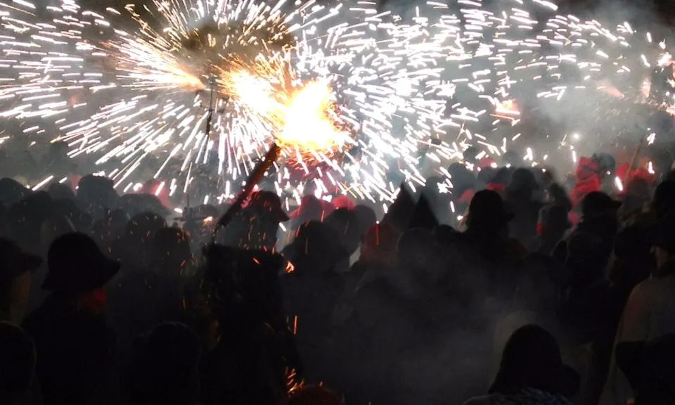 Correfoc de la colla de Diables Xàldiga, de Manresa (Font: Facebook Xàldiga)