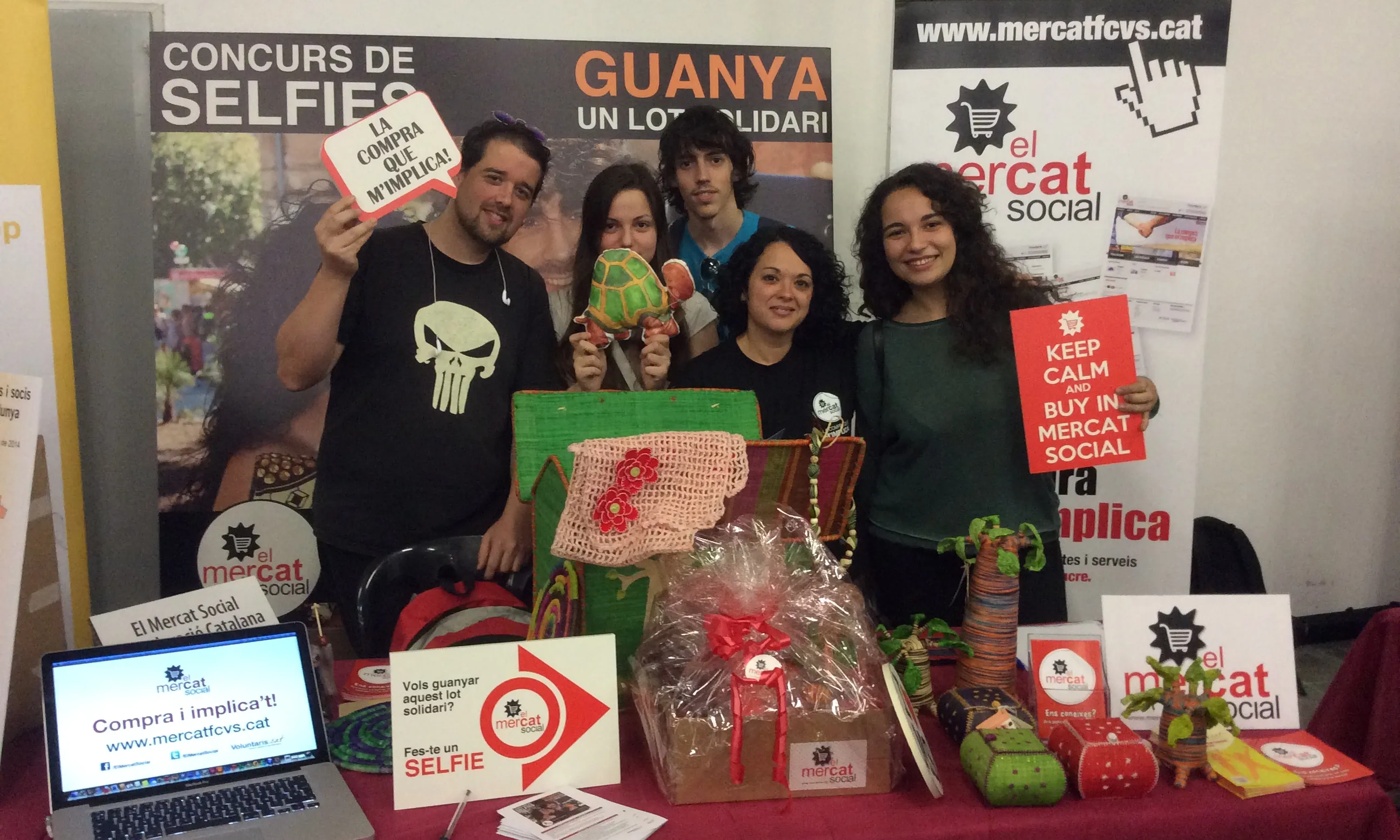 Stand d'El Mercat Social a la III FESC celebrada el 2014