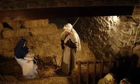 Pessebre vivent de la Pobla de Lillet.   Font: elberguedà.cat
