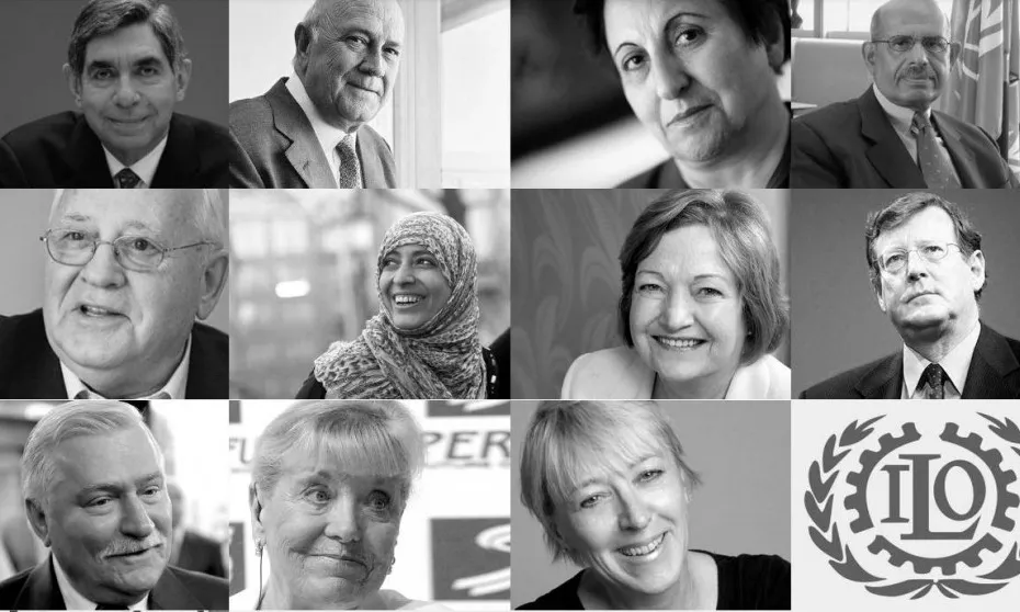 Personalitats que intervindran a la cimera "Donem una oportunitat a la pau", que se celebrarà a Barcelona, del 13 al 15 de novembre