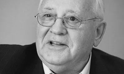 Mikhail Gorbachev, expresident de la URSS i participant a l'esdeveniment itnernacional