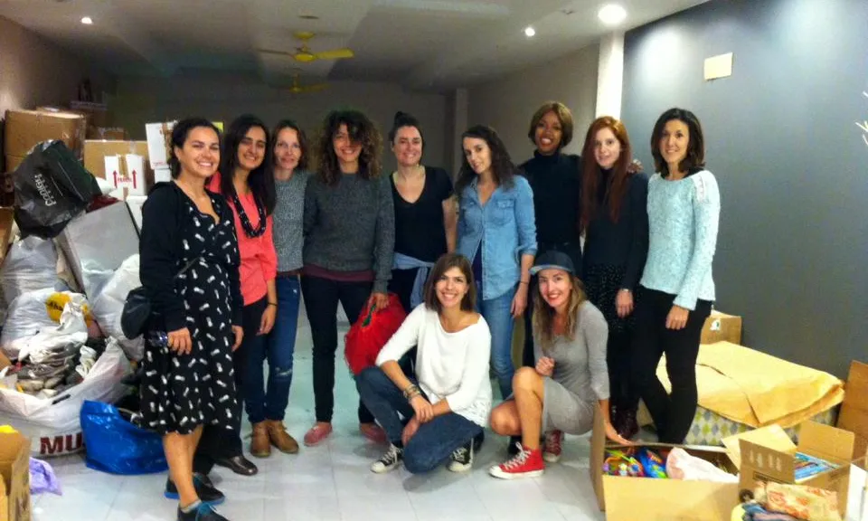 Voluntariat de Refugees Aid BCN. Font: Refugees Aid Facebook