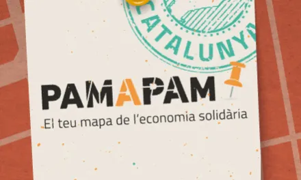 Cartell del mapa interactiu Pam a Pam 