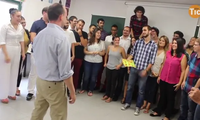 Foto de grup dels participant en el programa. Font: vídeo de Punt TIC