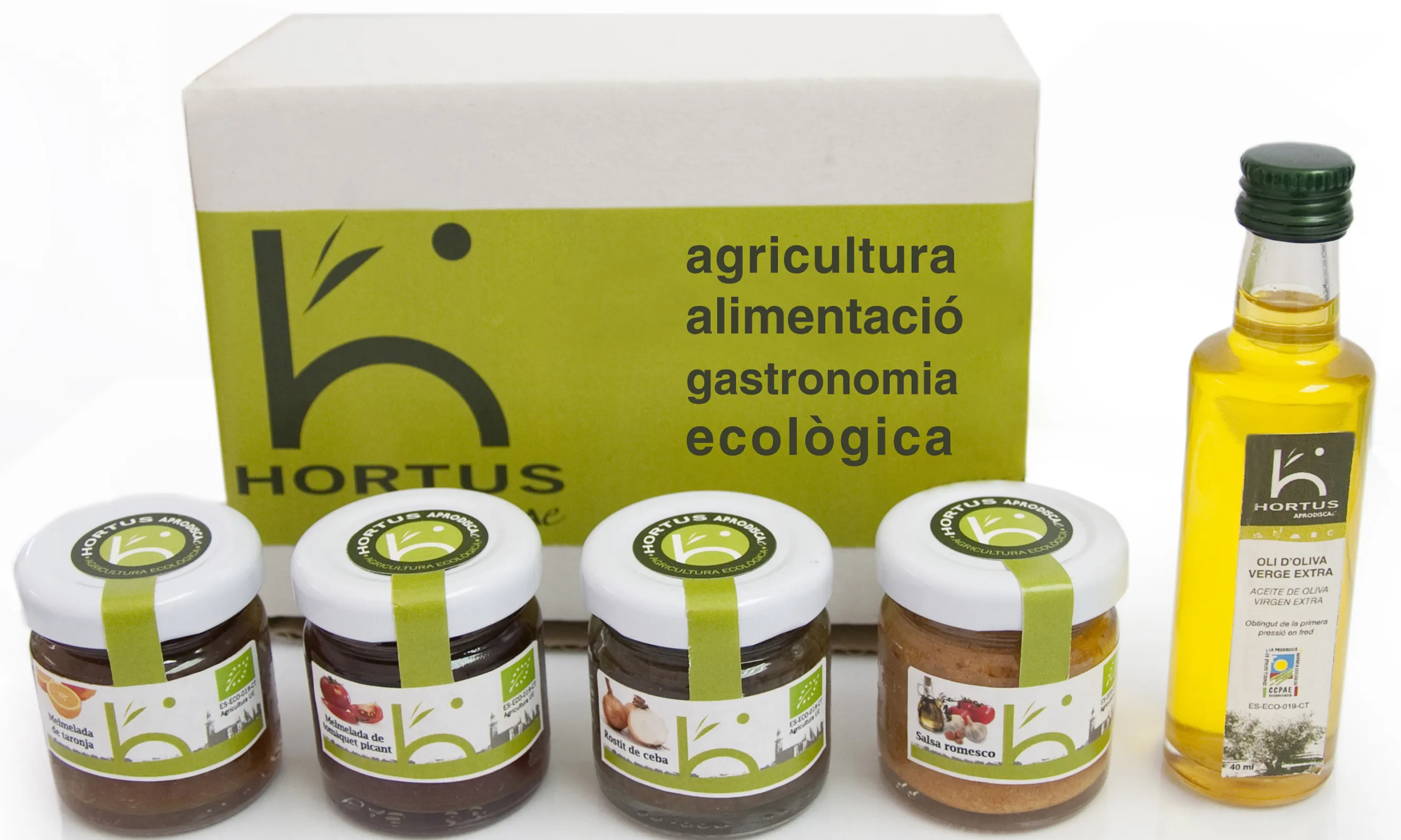 Lot de productes ecològics i de proximitat del projecte Hortus Aprodisca