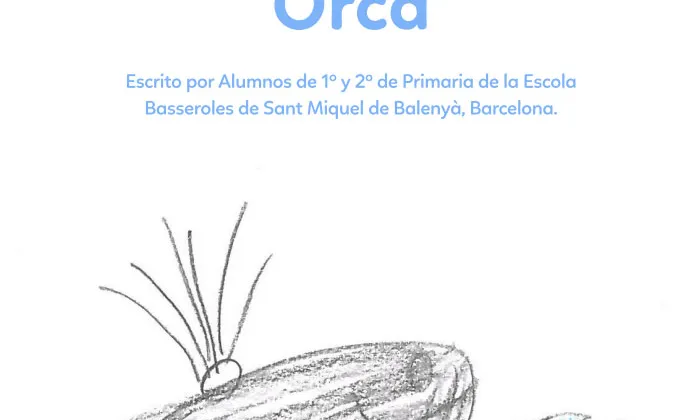 Portada del conte escrit per infants de primària. Font: SOSDelfines