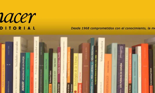 Imatge de capçalera del web de l'editorial Hacer