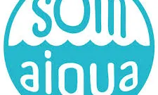 Logotip de la campanya "Som Aigua", nascuda de la col·laboració entre l’Ajuntament de Sant Boi de Llobregat, el Fons Català de Cooperació al Desenvolupament i l’Associació Catalana d’Enginyeria Sense Fronteres (Font: Web de l'Ajuntament de Sant Boi)