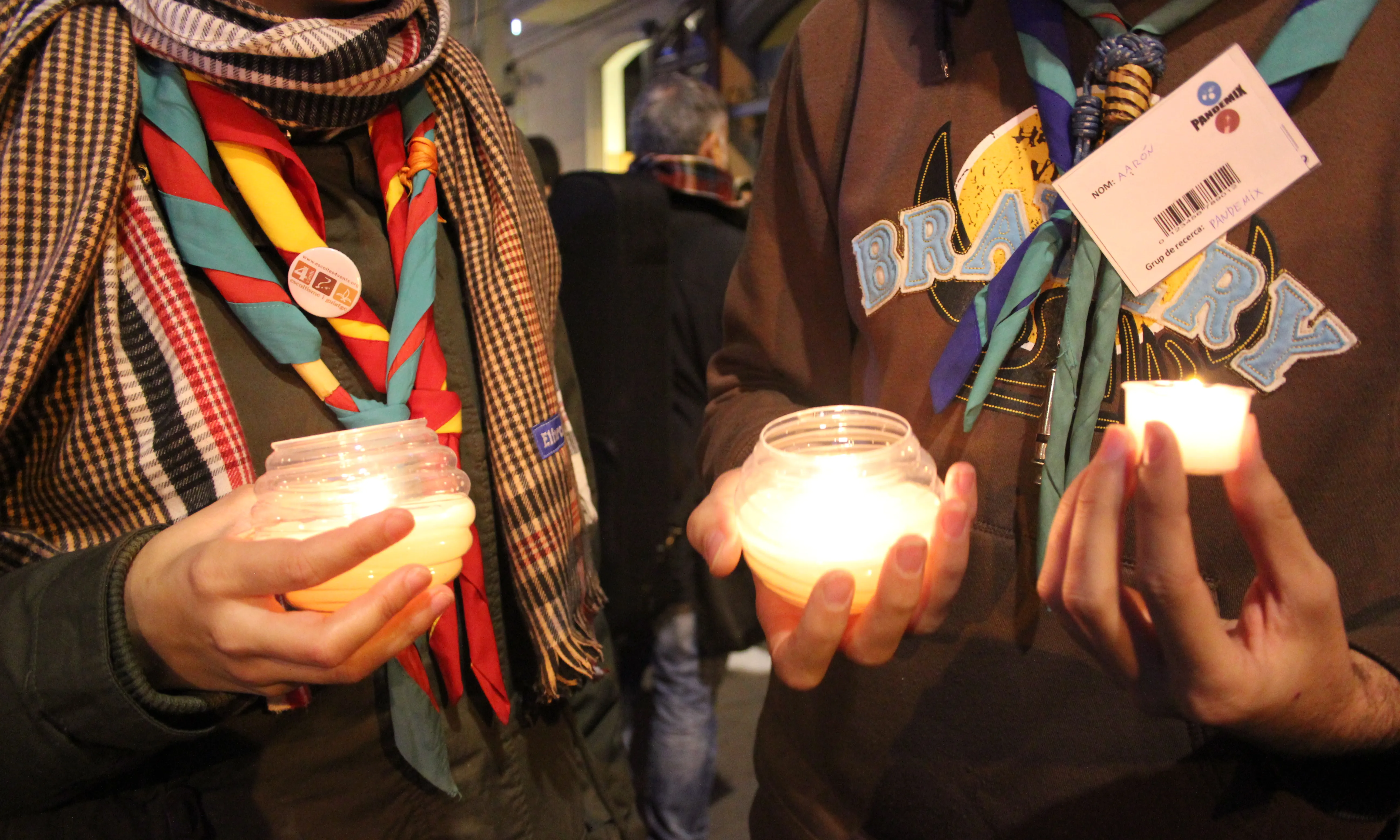 Foto: escoltes i guies compromesos amb la pau i els drets humans