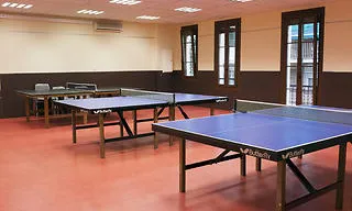 Sala de tennis taula dels Lluïsos d'Horta.