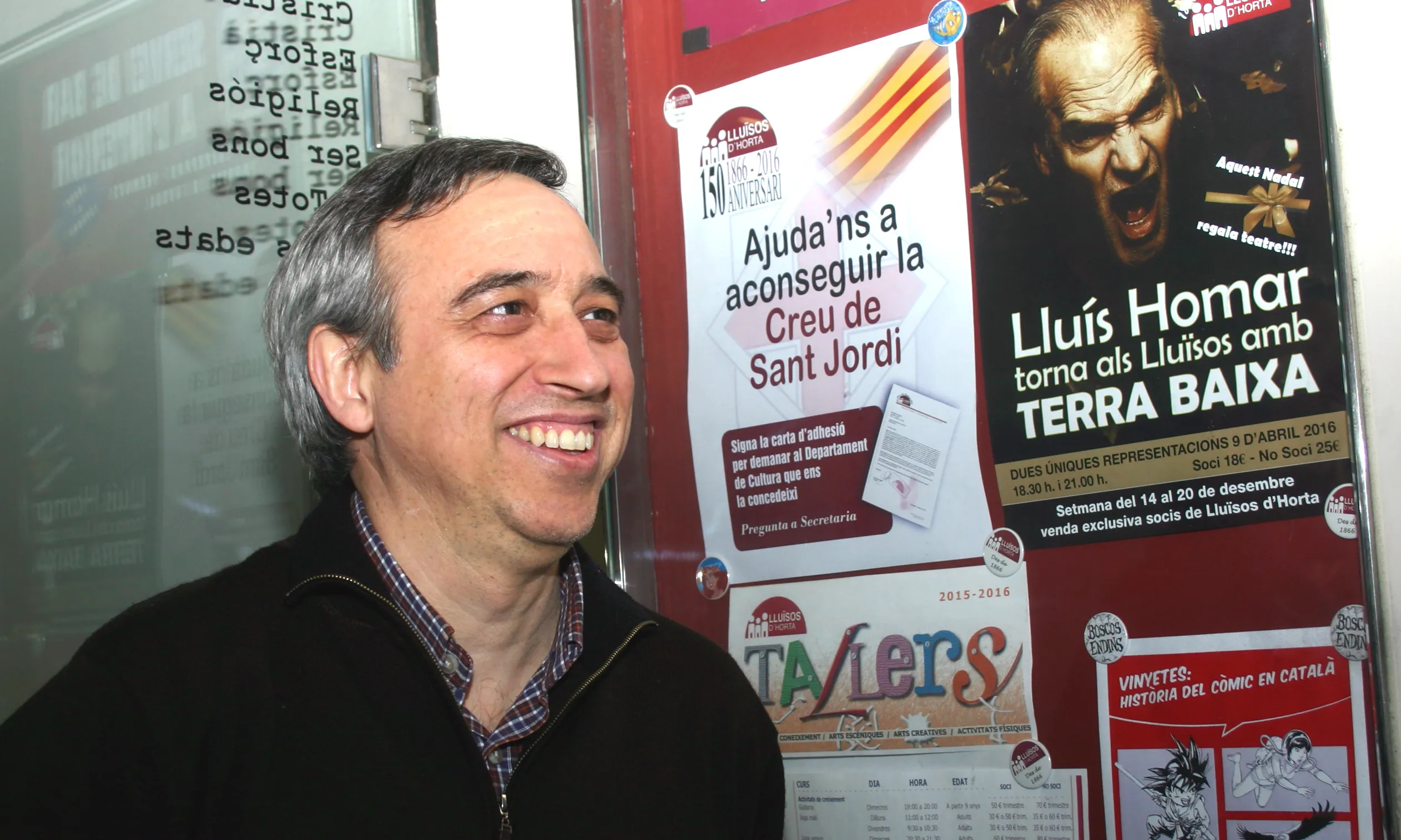Miquel Àngel Aguilar, president de Lluïsos d'Horta.