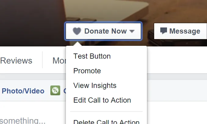 Donate Button a Facebook. Font: iWith.org