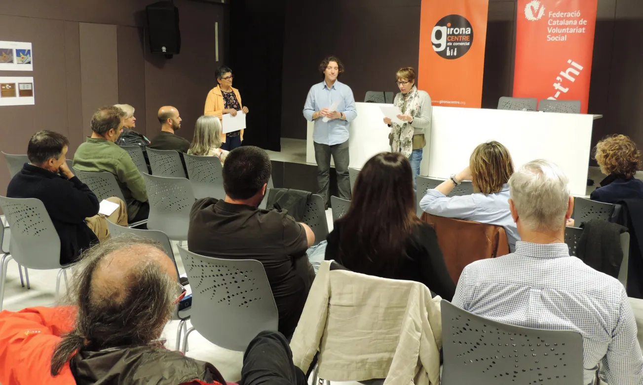 Acte de lliurament de premis a Girona de l'edició 2015