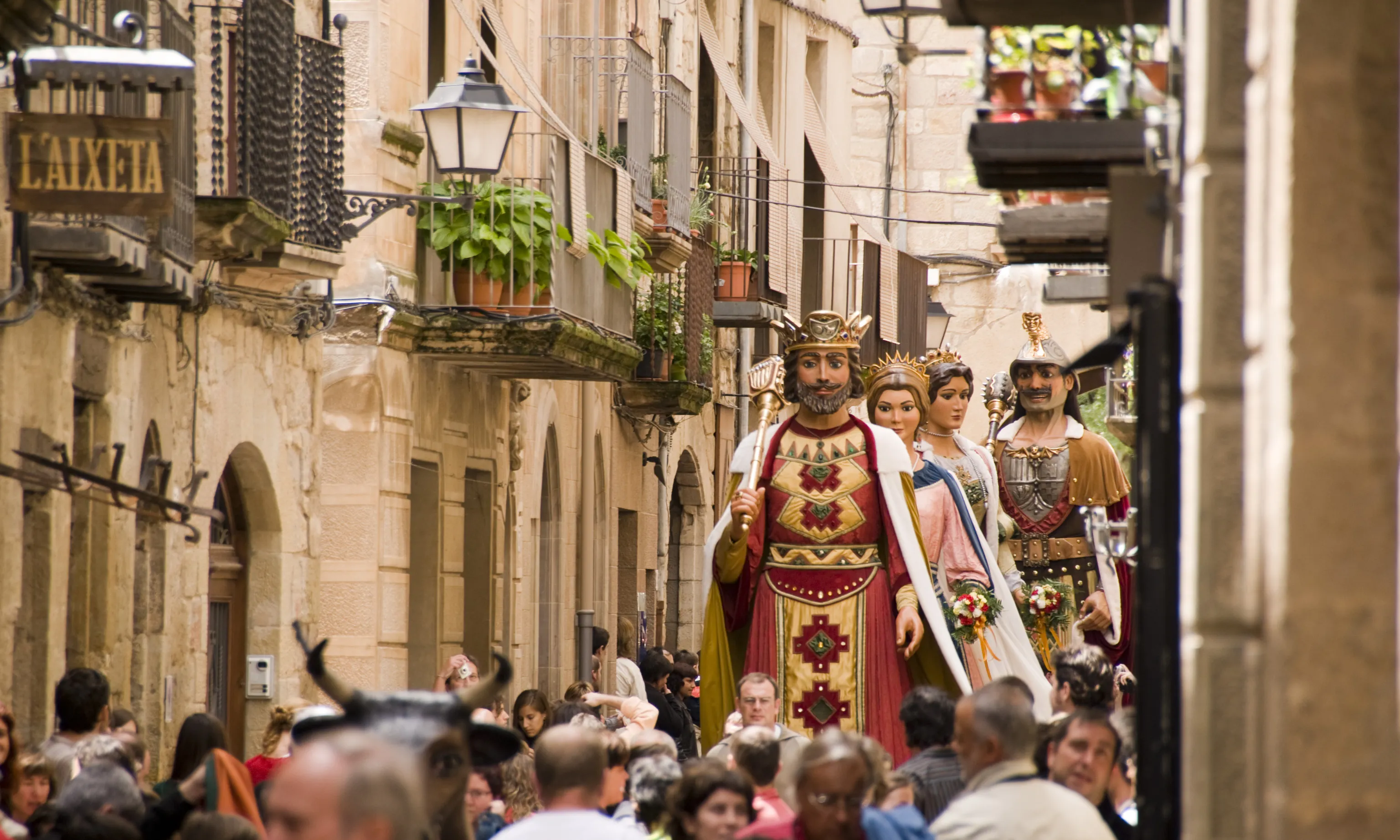Durant el Corpus es pot gaudir de la gran mostra de gegants i bestiari de Solsona / Foto: Solsona Turisme