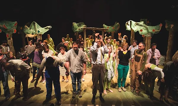 Imatge de l'obra El Pou.          Font: Escenaris Especials.