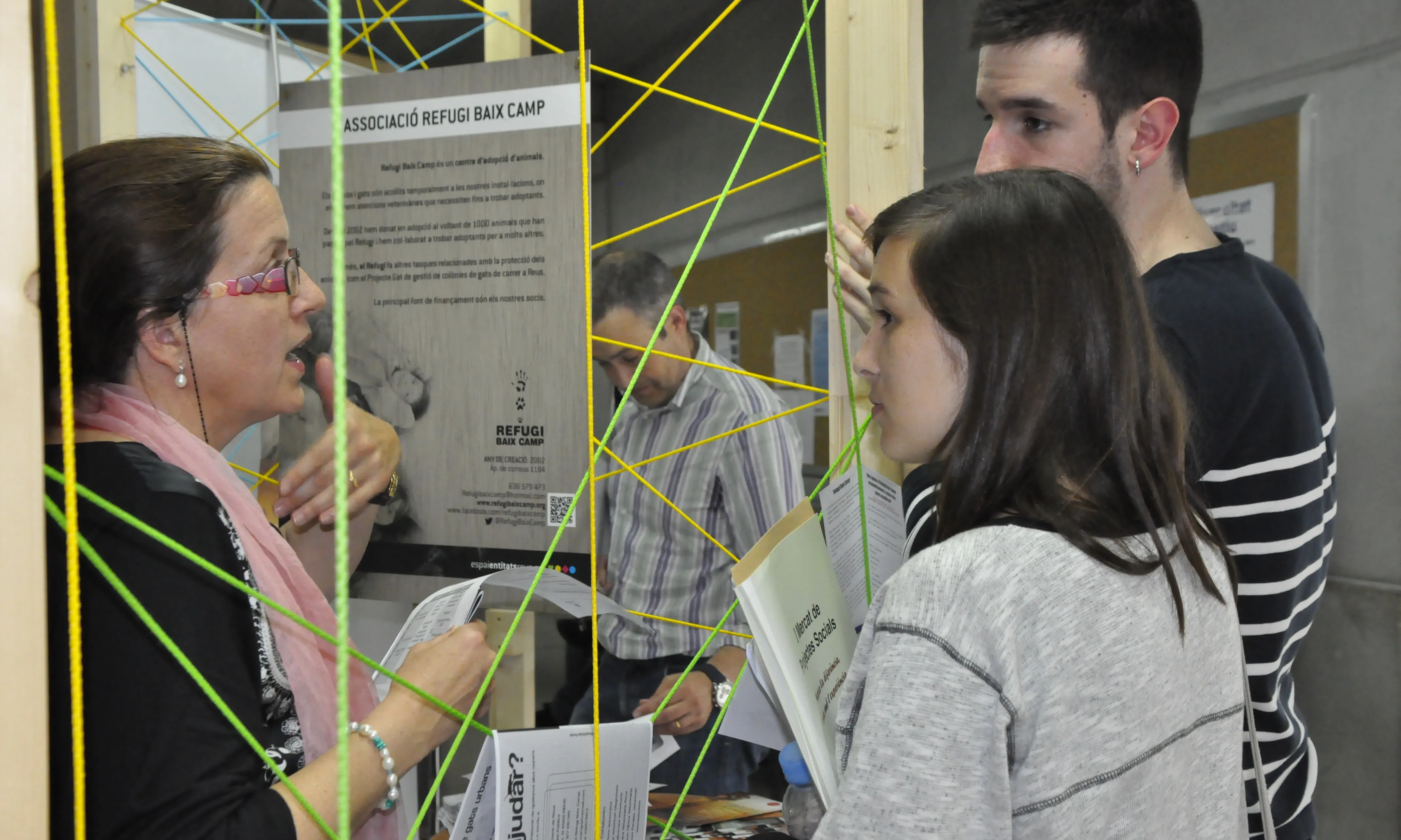 Mercat de Projectes Socials de la URV, on alumnat i professorat poden informar-se de propostes socials per als TFG i TFM (Font. Àrea d'ApS de la URV)