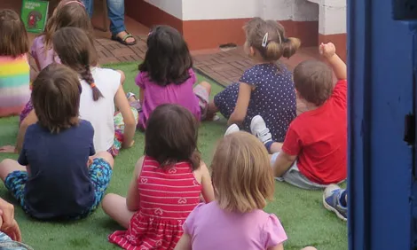 Activitat infantil organitzada per Pebre Negre / Font: Pebre Negre