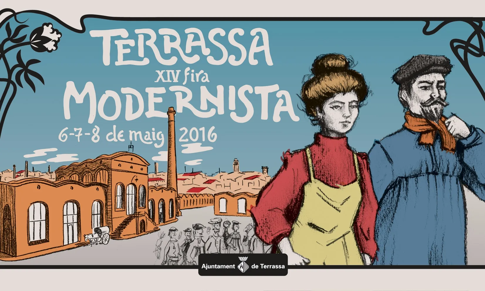 Cartell de la Fira Moderinsta de Terrassa / Font: Fira Modernista de Terrassa