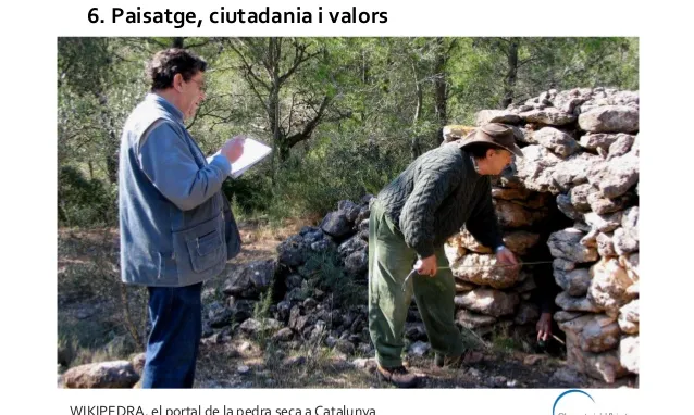 La Wikipedra s'enmarca en un context de preservació i qualitat del paisatge (imatge: wikipedra.catpaisatge.net)