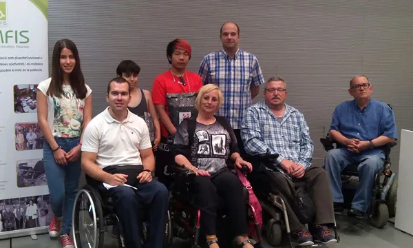 Membres de l'entitat Cocemfe.Font: Cocemfe Catalunya 