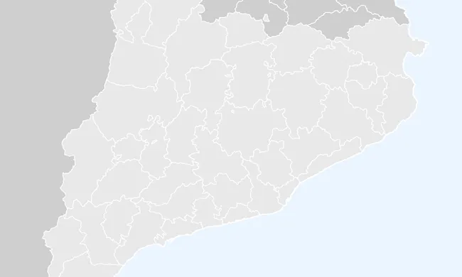 Situació de la Vall d'Aran a Catalunya. Font: Wikimedia