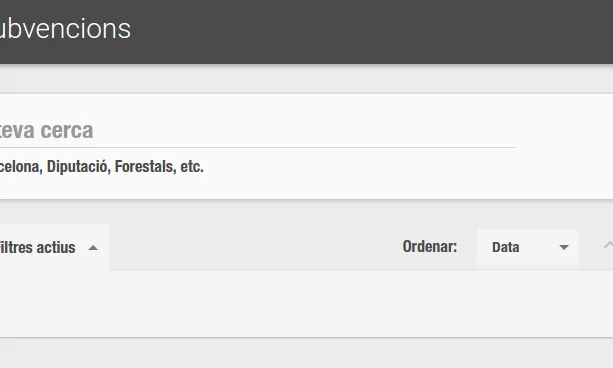 CIDO incorpora un cercador per trobar les subvencions de les institucions públiques. 
