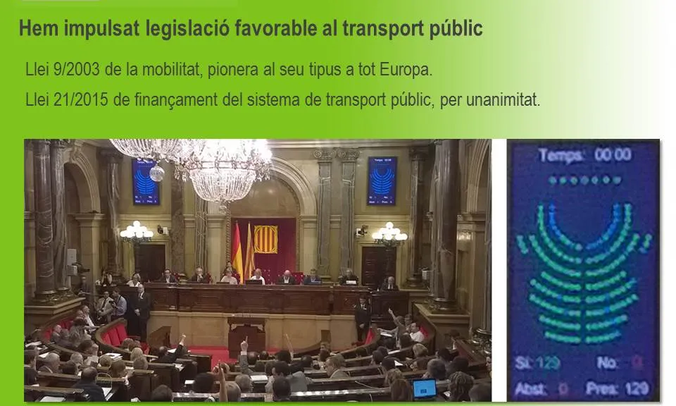 La incidència política i la promoció de legislació favorable al transport públic és una de les branques de la PTP (imatge: transportpublic.org)