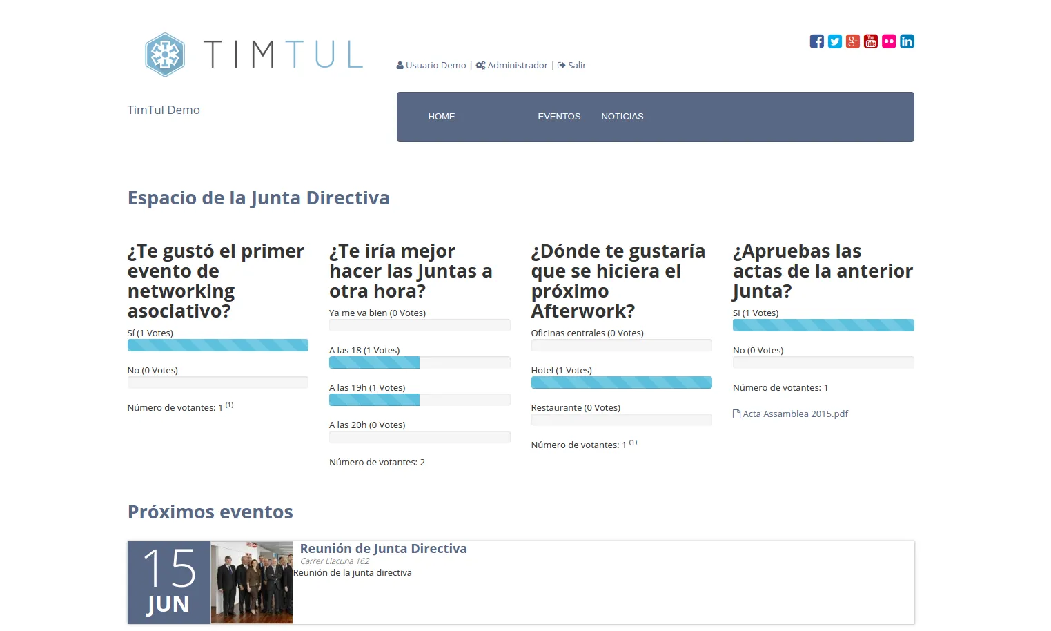 Mitjançant Timtul podreu crear la pàgina web de la vostra associació. 