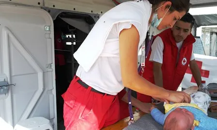 Activitat de la Creu Roja als camps de persones refugiades. Font: Creu Roja