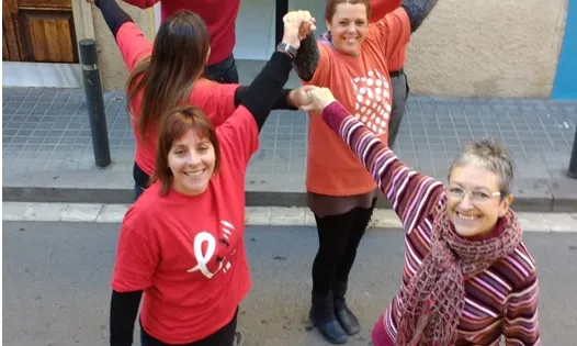 L'equip de Metges del Món Catalunya. A la dreta de l'imatge, Josefina Díaz. Font: MdM