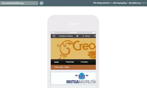 Mitjançant Responinator, podreu analitzar com es veu la vostra pàgina web, en diferents dispositius. 