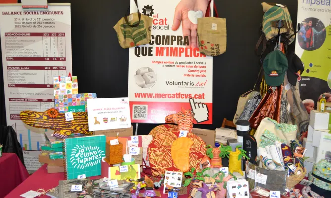 Estand d'El Mercat Social a la FESC 2015