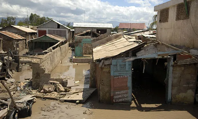 Gonaives, zona d'Haití devastada per un huracà l'any 2008. Font: Wikimedia