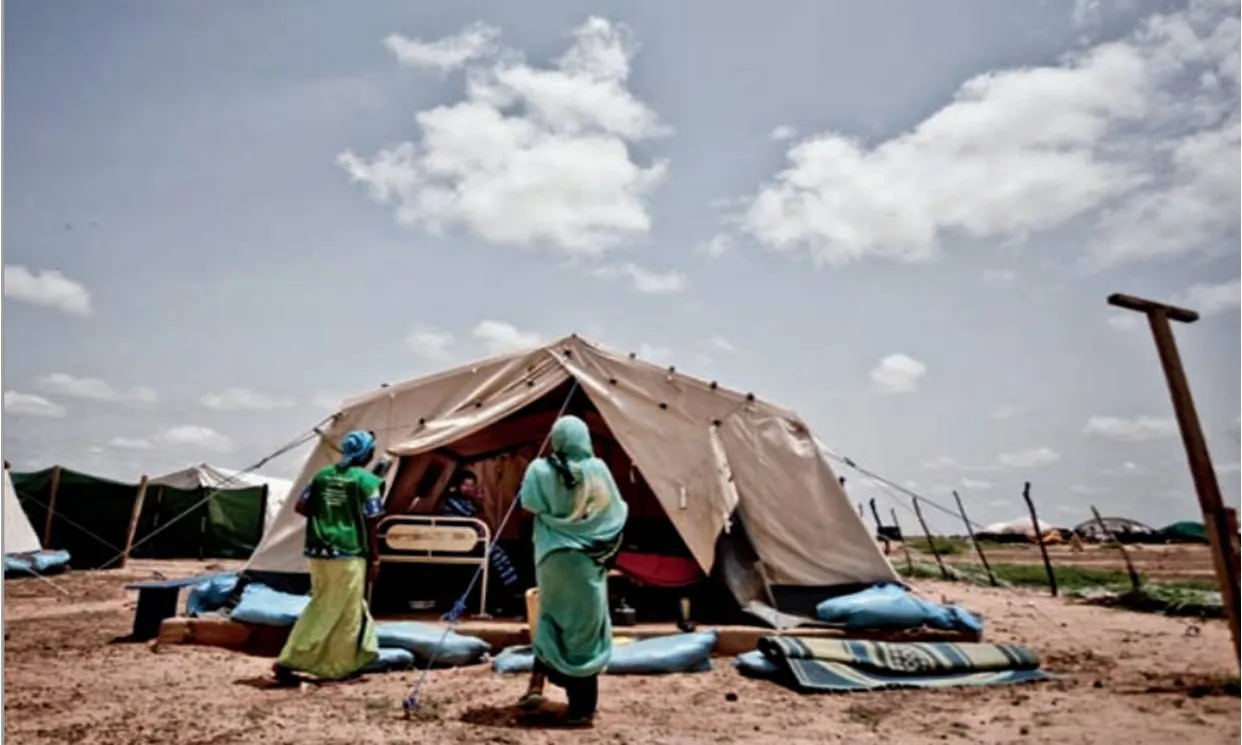 Camp de refugiats. Font: Wikimedia