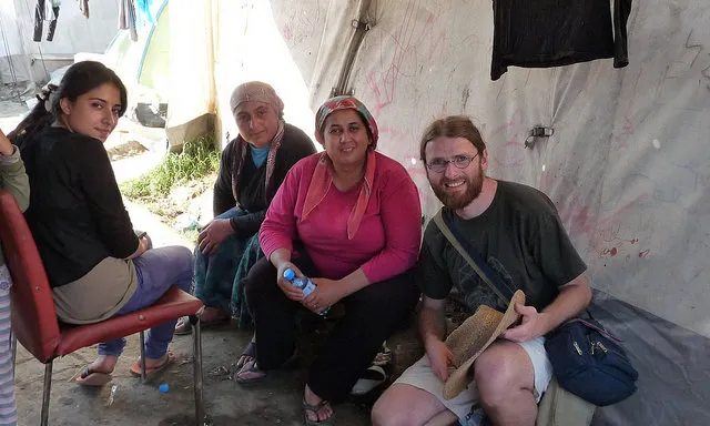 El camp de refugiats d'EKO va ser desallotjat el 30 de juny de 2016. Font: FrantIsek Trampota, Flickr