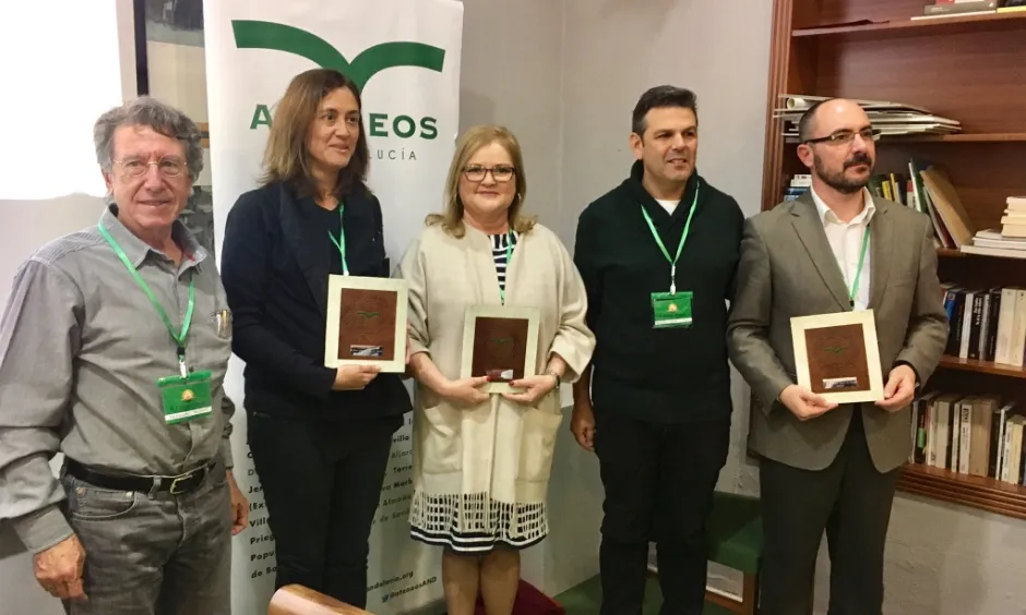 D'esq. a dreta: Ezequiel Martínez (moderador); Mireia Claret (Ateneu Igualadí); Carmen de Rosa (Ateneo Mercantil de Valencia); A. M. Rodríguez (Fed. Ateneos Andalucía) i S. Casals (Fed. Ateneus Catalunya) (font: FAC).