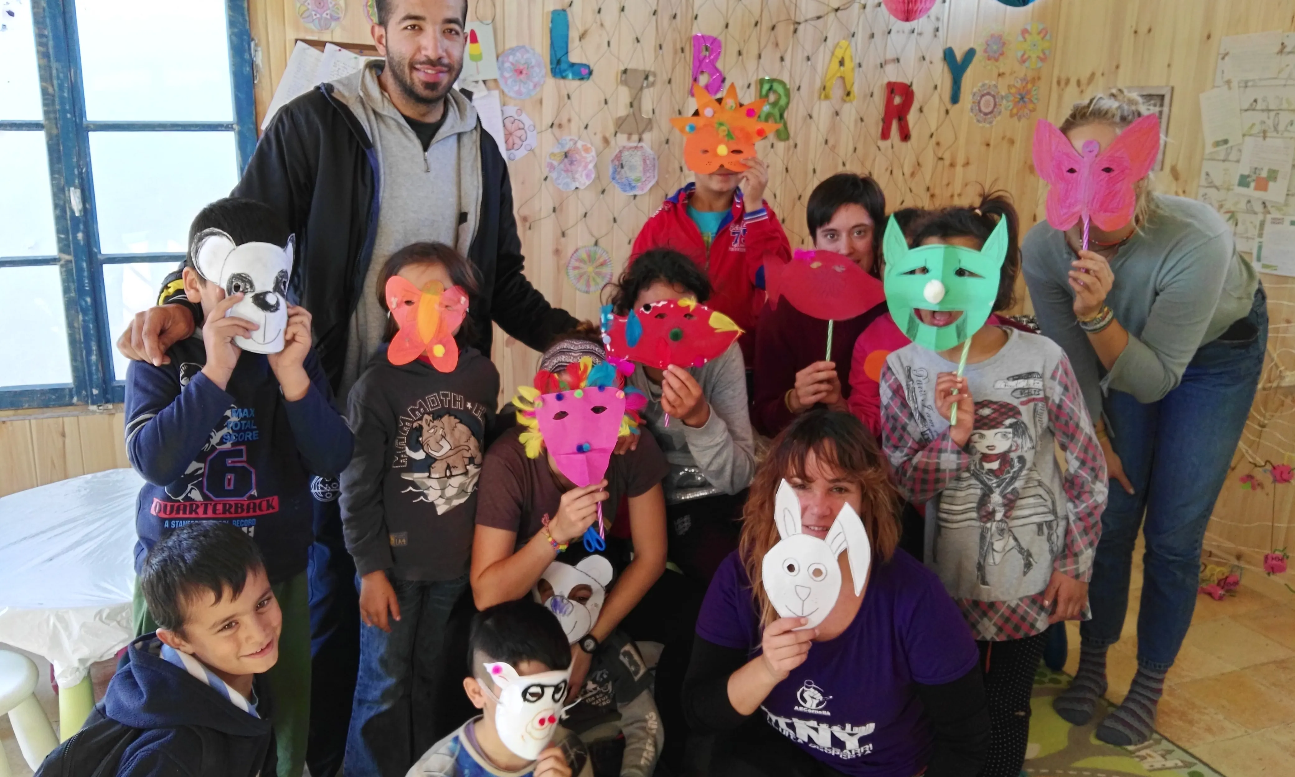 Espai infantil al camp de refugiats de Vasilika. Font: Maria Ruiz