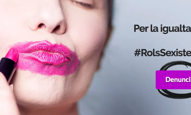 Imatge de la campanya "Rols sexistes? No gràcies"