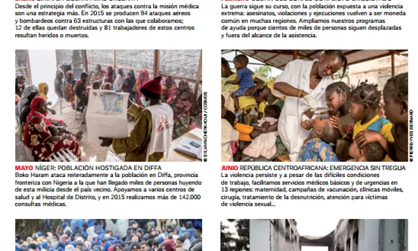L'any en imatges. Memòria 2015 de Metges sense Fronteres. Font: MSF