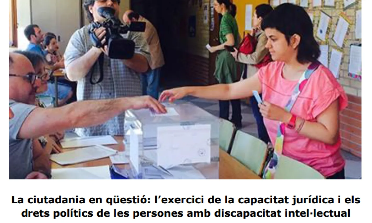 Dincat és una de les plataformes catalanes que treballa per millorar la qualitat de vida del col·lectiu amb discapacitat. Font: Dincat