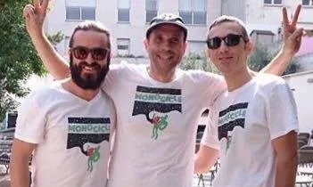 Gerard Gòmez, Jordi Guillaumes i Toni Jordán són els organitzadors del Monocicle.