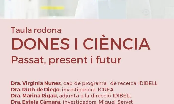 Taula rodona "Dones i Ciència: passat, present i ". Font: 11defebrero.org