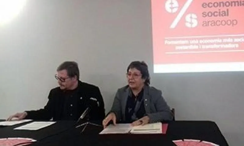 Dolors Bassa, consellera de Treball, Afers Socials i Famílies, en la presentació del balanç de cooperatives.